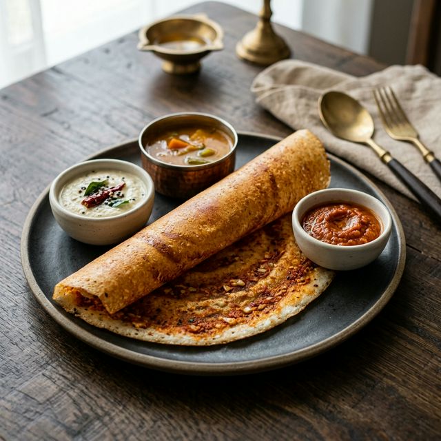 Garlic Roast Dosa