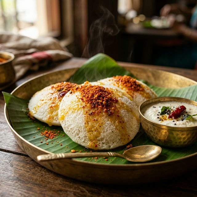 Ghee Pudi Idli